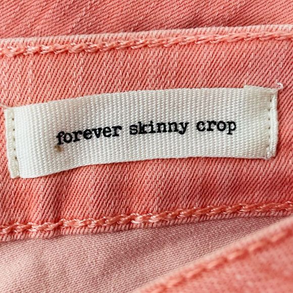 Jessica Simpson Forever Skinny Crop Jeans Peach Size 31 - Picture 6 of 9